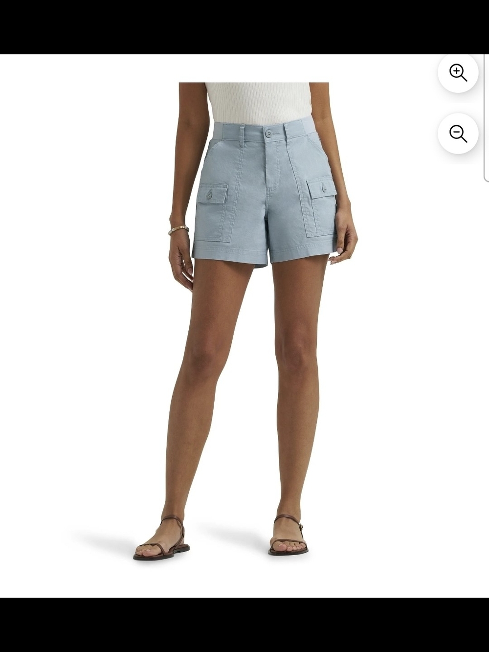 Lee® Women's Light Blue 5" Cargo Short Size 16